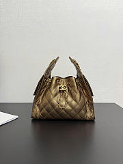 Chanel 25 Small Handbag Calfskin Gold 30x26x14cm - 1