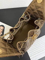 Chanel 25 Small Handbag Calfskin Gold 30x26x14cm - 3