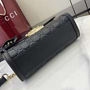 Gucci Small Padlock Top Handle Bag Black 20x13.5x8cm - 2