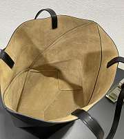 Loewe Medium Puzzle Fold Tote Shiny Calfskin Black 31.5x14.5x25.5cm - 3