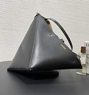 Loewe Medium Puzzle Fold Tote Shiny Calfskin Black 31.5x14.5x25.5cm - 4