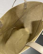 Loewe Medium Puzzle Fold Tote Shiny Calfskin Grey 31.5x14.5x25.5cm - 5