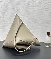 Loewe Medium Puzzle Fold Tote Shiny Calfskin Grey 31.5x14.5x25.5cm - 3