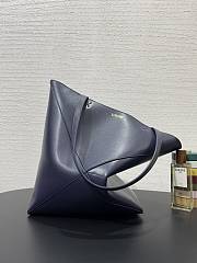 Loewe Medium Puzzle Fold Tote Shiny Calfskin Navy Blue 31.5x14.5x25.5cm - 5