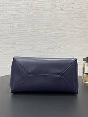 Loewe Medium Puzzle Fold Tote Shiny Calfskin Navy Blue 31.5x14.5x25.5cm - 4