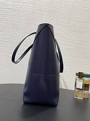 Loewe Medium Puzzle Fold Tote Shiny Calfskin Navy Blue 31.5x14.5x25.5cm - 2