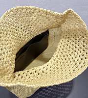 Loewe x Paula's Ibiza Medium Raffia Ola Shoulder Bag 26x13x18cm - 5