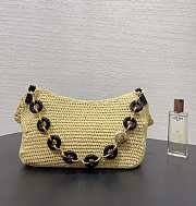 Loewe x Paula's Ibiza Medium Raffia Ola Shoulder Bag 26x13x18cm - 2