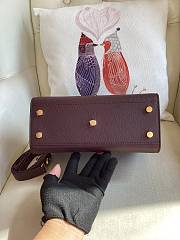 YSL Sac De Jour Supple Grained Wine 26cm - 3
