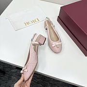 Dior Ballet Slingback Pump Pink Lambskin 3cm - 3