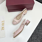 Dior Ballet Slingback Pump Pink Lambskin 3cm - 2