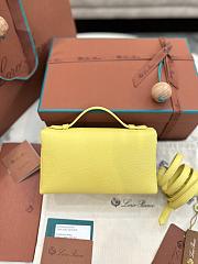Loro Piana L19 Bag Yellow Silver 19x11x6.5cm - 3