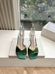 Jimmy Choo Saeda sandals high 11cm green - 5