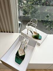 Jimmy Choo Saeda sandals high 11cm green - 4