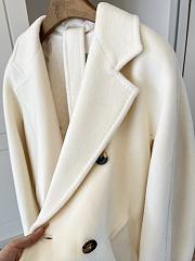 Max Mara 101801 Icon Coat in cream white - 5