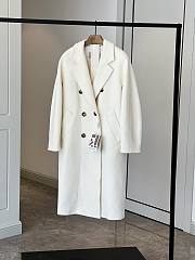 Max Mara 101801 Icon Coat in cream white - 4