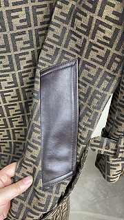 Fendi FF Jacquard Double-Breasted Trench Coat. - 2
