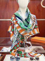 Hermès Twilly au Bloc Liste Vernie Scarf 140cm*140cm - 1
