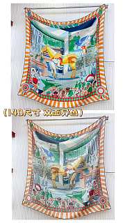 Hermès Twilly au Bloc Liste Vernie Scarf 140cm*140cm - 6