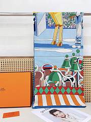 Hermès Twilly au Bloc Liste Vernie Scarf 140cm*140cm - 3