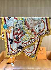  Hermès silk scarf 140x140cm  - 5