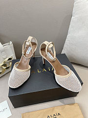 Alaïa Fishnet Slingback heel Pumps high 8.5cm - 2