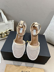 Alaïa Fishnet Slingback heel Pumps high 8.5cm - 3