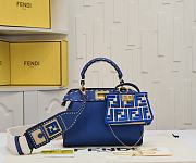 Fendi peekaboo isee Bag blue size 23 cm - 1