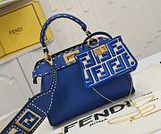 Fendi peekaboo isee Bag blue size 23 cm - 4