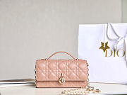 Dior My Dior Mini Bag in Cannage lambskin in pink size 21cm - 1