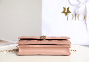 Dior My Dior Mini Bag in Cannage lambskin in pink size 21cm - 5