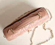 Dior My Dior Mini Bag in Cannage lambskin in pink size 21cm - 3