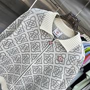 Casablanca Monogram Zip Up Cardiga  - 5