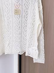 	 white Miu Miu knit sweater - 2