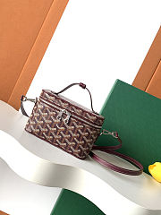 Goyard Muse Mini Vanity Case in bugrandy size 16cm - 1