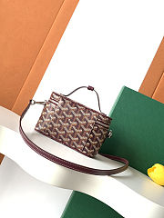 Goyard Muse Mini Vanity Case in bugrandy size 16cm - 5
