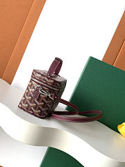 Goyard Muse Mini Vanity Case in bugrandy size 16cm - 3