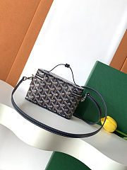 Goyard Muse Mini Vanity Case in navy size 16cm - 4