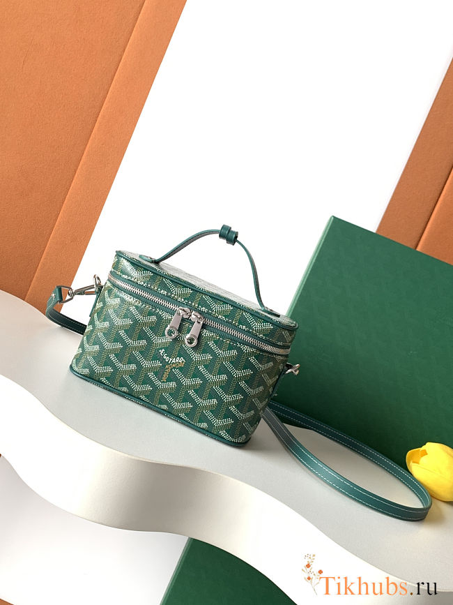 Goyard Muse Mini Vanity Case in green size 16cm - 1
