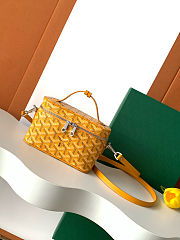 Goyard Muse Mini Vanity Case in yellow  size 16cm - 1