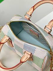 Louis Vuitton Damier Licious Speedy Bandouliere Handbag Beige Cream 20.5cm - 5