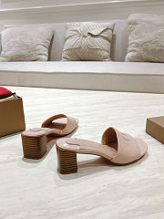 Christian Louboutin So CL 55 leather heeled mules in a beige color high 8.5cm - 2