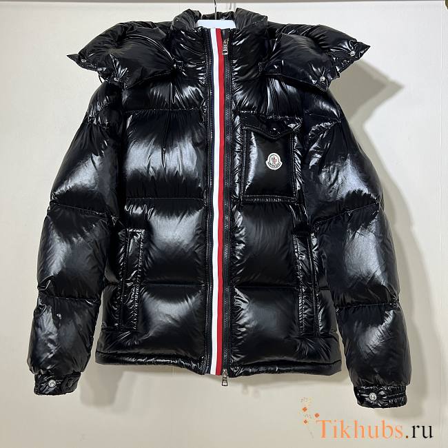 Moncler Men's Montbeliard Short Down Jacket in black. - 1