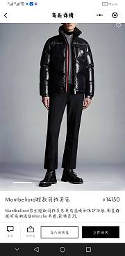 Moncler Men's Montbeliard Short Down Jacket in black. - 3