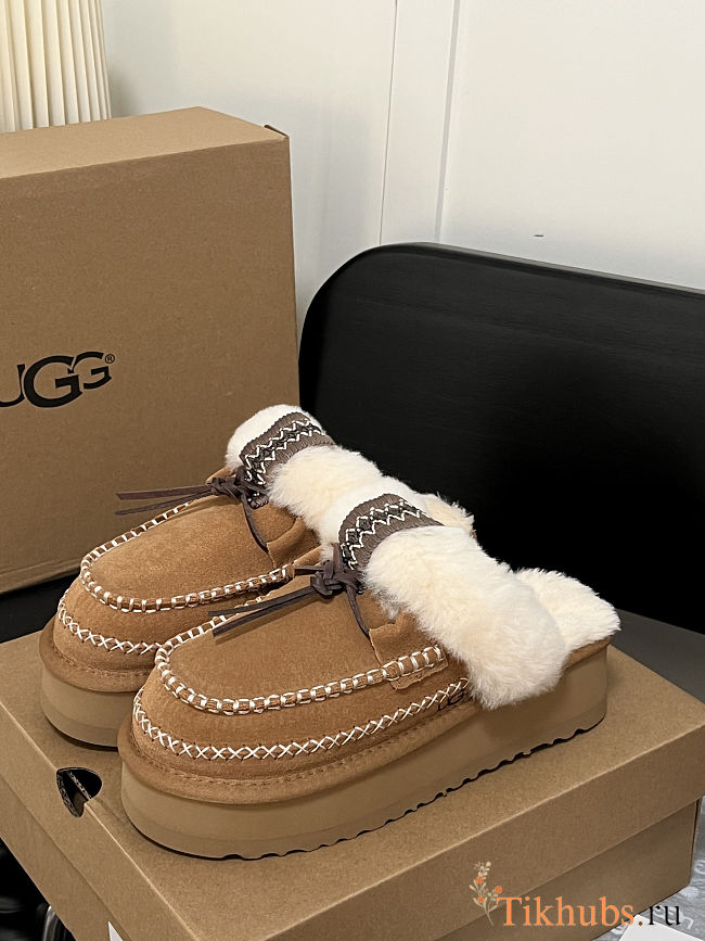  UGG Disquette Alpine slippers in the Hickory color - 1