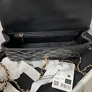 Chanel Mini Flap Bag Handle 'Black' 20x12x6cm - 5