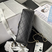 Chanel Mini Flap Bag Handle 'Black' 20x12x6cm - 2
