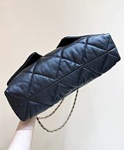 Chanekl Shopping bag Shiny Lambskin & Gold Plated Metal Black 26*38*11cm - 4