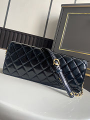 Chanel Large flap bag Glossy Lambskin & Gold Plated Metal  Black 30x18x5cm - 6