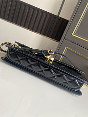 Chanel Large flap bag Glossy Lambskin & Gold Plated Metal  Black 30x18x5cm - 2